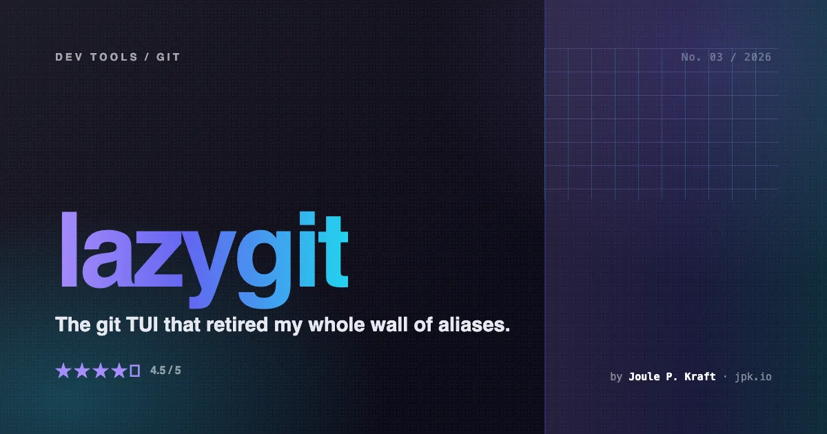 Lazygit Review: The Git TUI That Finally Retired My Wall of Git Aliases
