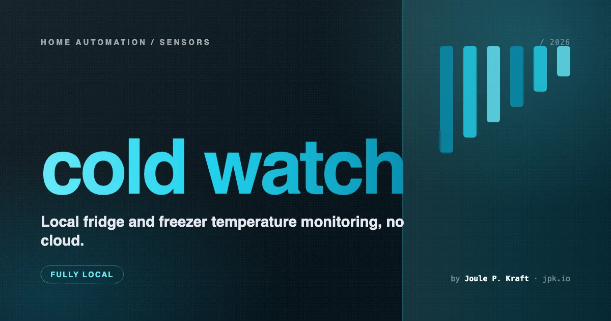 Local Fridge and Freezer Temperature Monitoring in Home Assistant