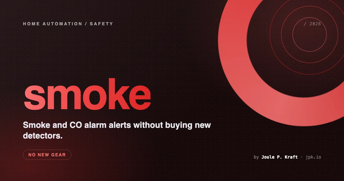 Getting Smoke and CO Alarm Alerts in Home Assistant Without New Detectors