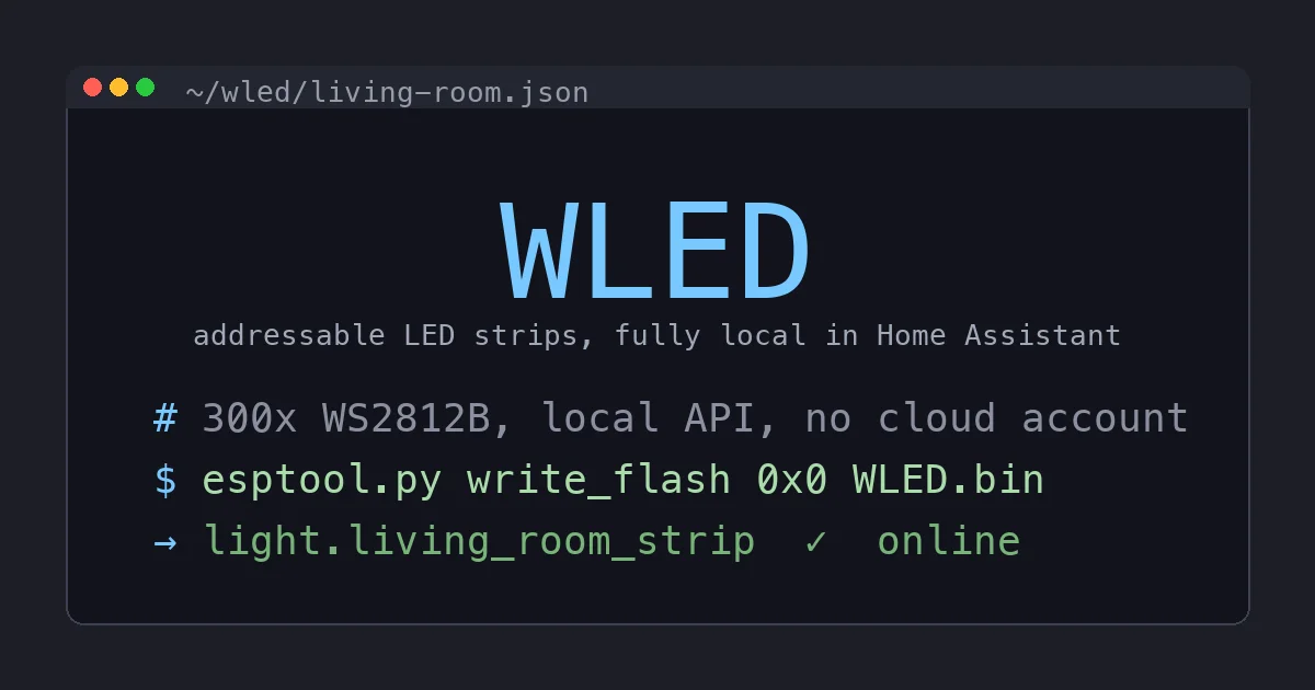 I Replaced My Cloud LED Strips With WLED and Home Assistant